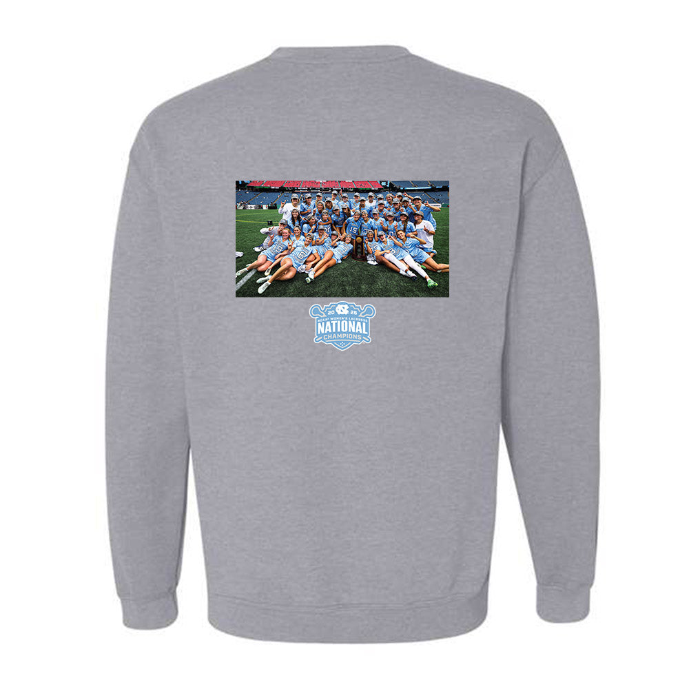 UNC - NCAA Women's Lacrosse : - NCAA® National Champs Celebration Crewneck Sweatshirt-1
