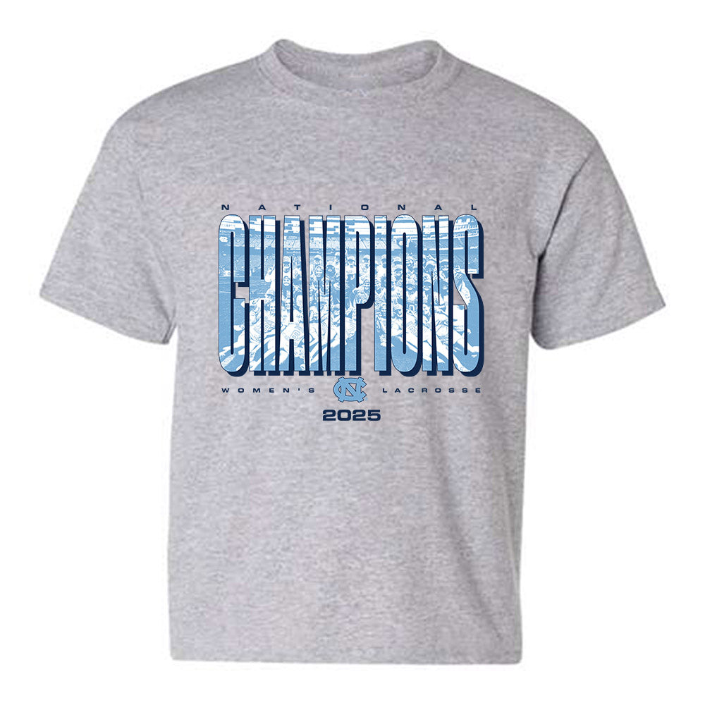 UNC - NCAA Women's Lacrosse : - NCAA® National Champs Celebration Youth T-Shirt-0