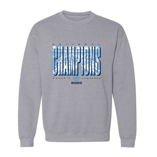 UNC - NCAA Women's Lacrosse : - NCAA® National Champs Celebration Crewneck Sweatshirt-0