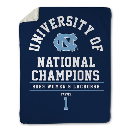 UNC - NCAA Women's Lacrosse : Haley Carver - NCAA® Champions Blanket-0