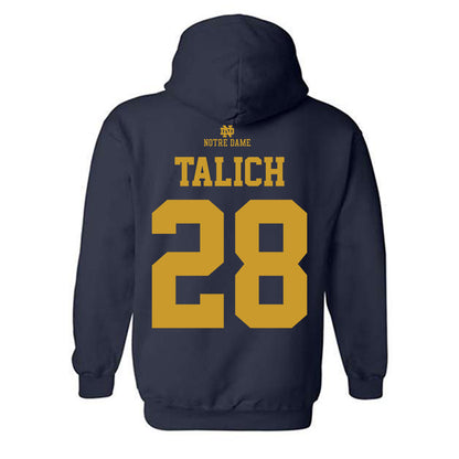 Notre Dame - NCAA Football : Luke Talich - Classic Shersey Hooded Sweatshirt-1