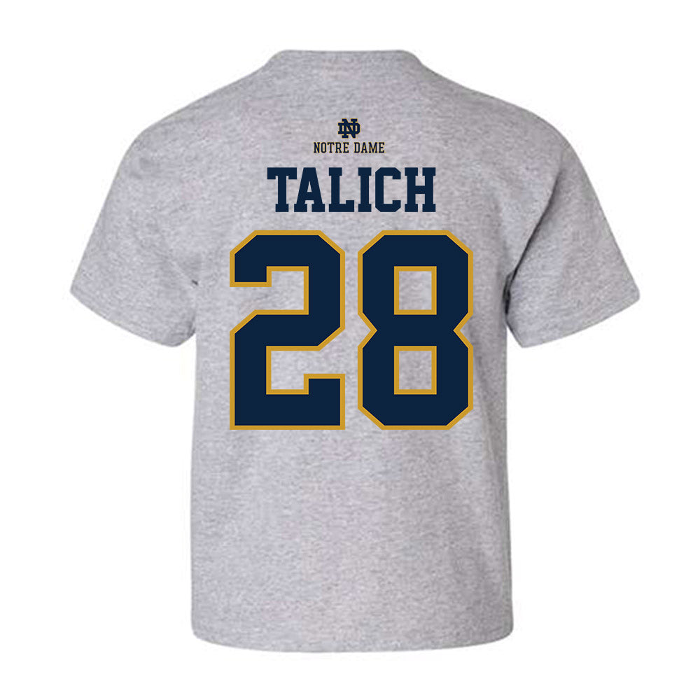 Notre Dame - NCAA Football : Luke Talich - Youth T-Shirt-1