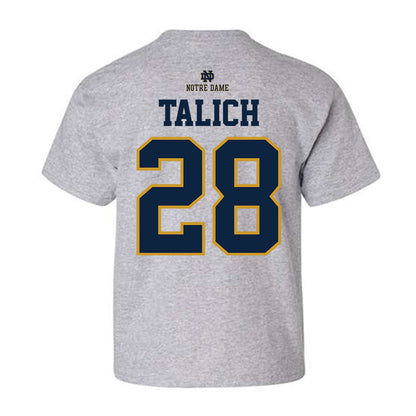 Notre Dame - NCAA Football : Luke Talich - Youth T-Shirt-1