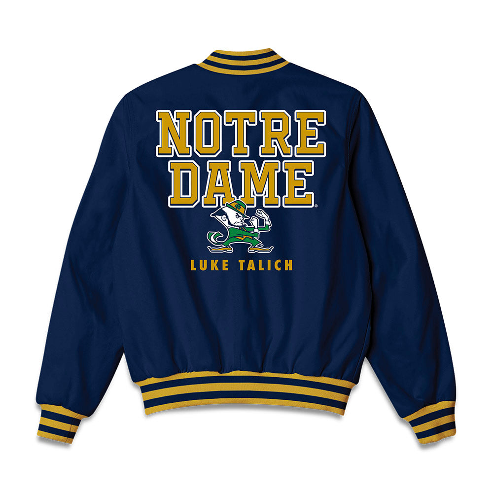 Notre Dame - NCAA Football : Luke Talich - Bomber Jacket-1
