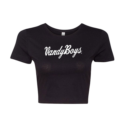 Vanderbilt - NCAA Baseball : - VandyBoys Women’s Cotton Cropped T-Shirt-0