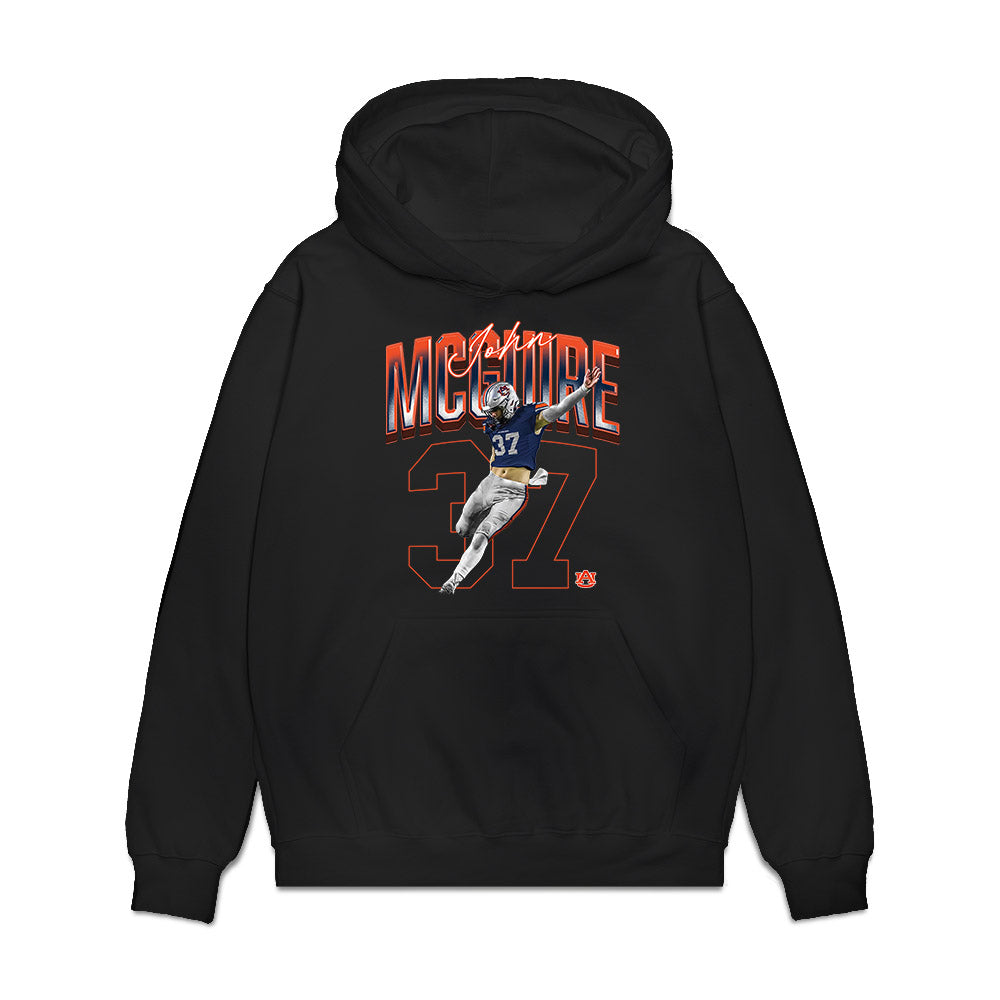 Auburn - NCAA Football : John McGuire - Collage Premium Hooded Sweatshirt-0