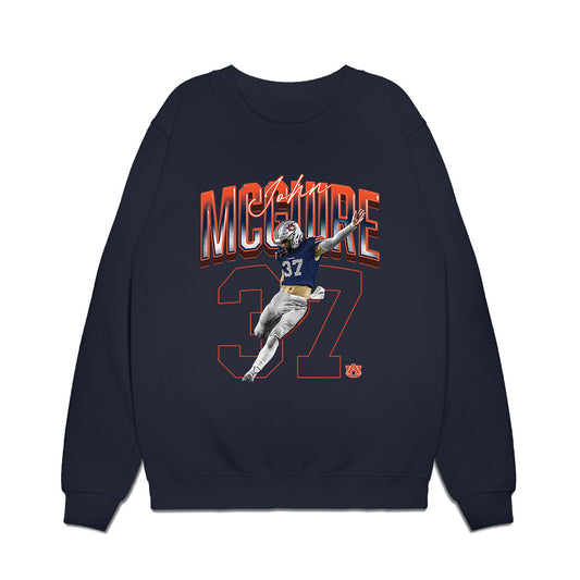 Auburn - NCAA Football : John McGuire - Collage Premium Crewneck Sweatshirt-0