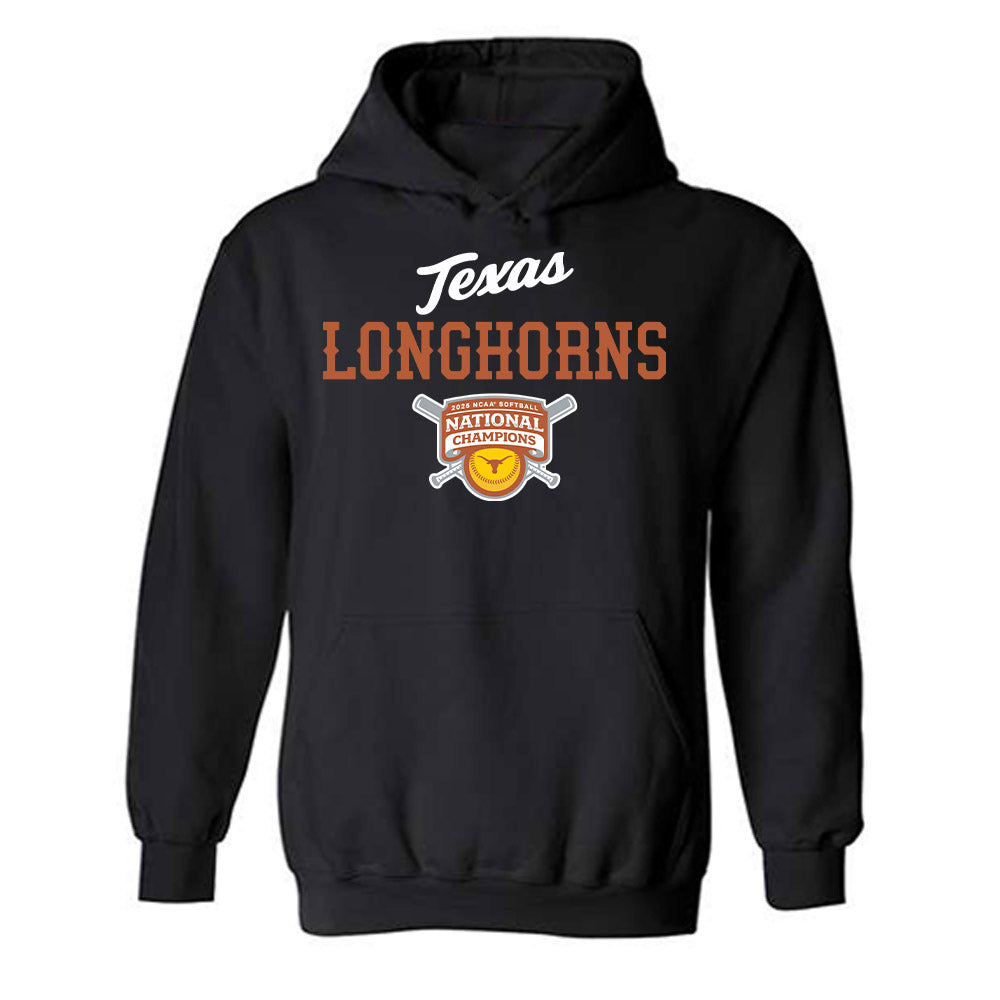 Texas - NCAA Softball : - NCAA® National Champions Roster Shirt Hooded Sweatshirt-0
