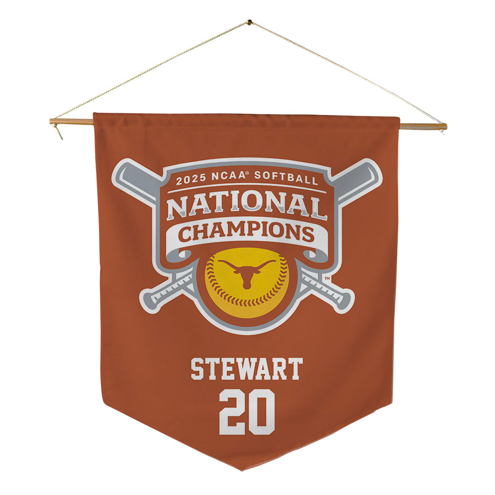 Texas - NCAA Softball : Katie Stewart - NCAA® Pennant - 18" x 21"-0
