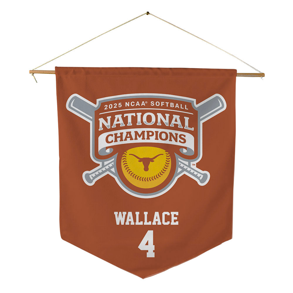 Texas - NCAA Softball : Adayah Wallace - NCAA® Pennant - 18" x 21"-0