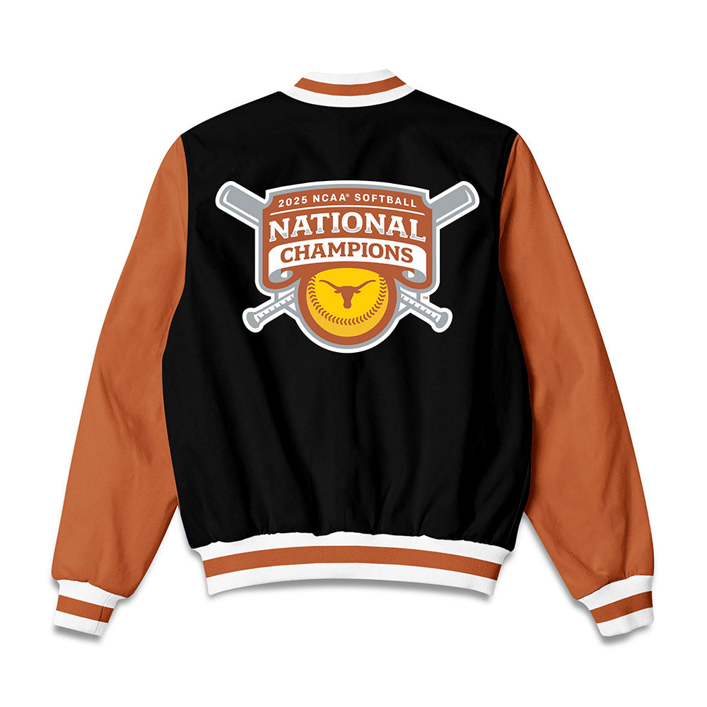 Texas - NCAA Softball : Shylien Brister - NCAA® National Champions Bomber Jacket-1