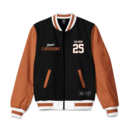 Texas - NCAA Softball : Cambria Salmon - NCAA® National Champions Bomber Jacket-0