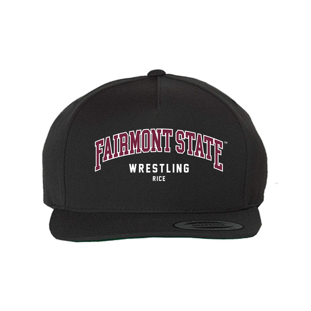 Fairmont State - NCAA Wrestling : Nolan Rice - Snapback Hat-0