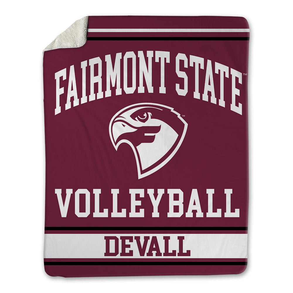 Fairmont State - NCAA Women's Volleyball : Grace DeVall - Blanket-0