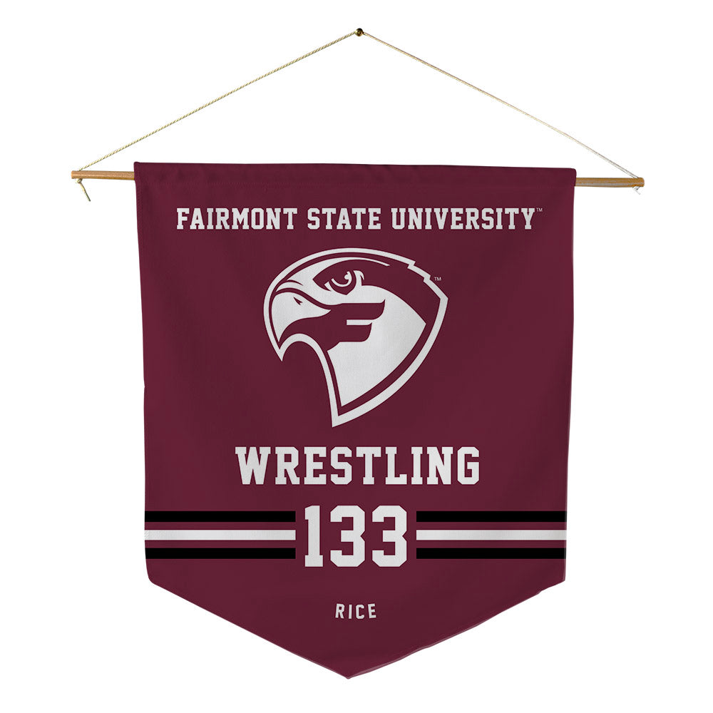 Fairmont State - NCAA Wrestling : Nolan Rice - Pennant - 18" x 21"-0