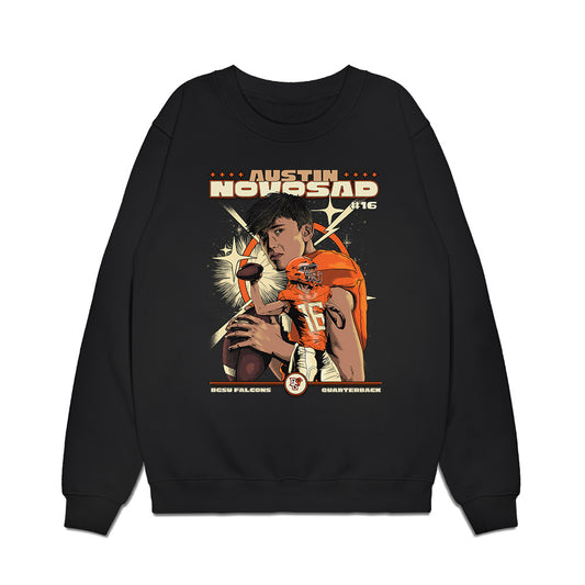 BGSU - NCAA Football : Austin Novosad - Collage Premium Crewneck Sweatshirt-0