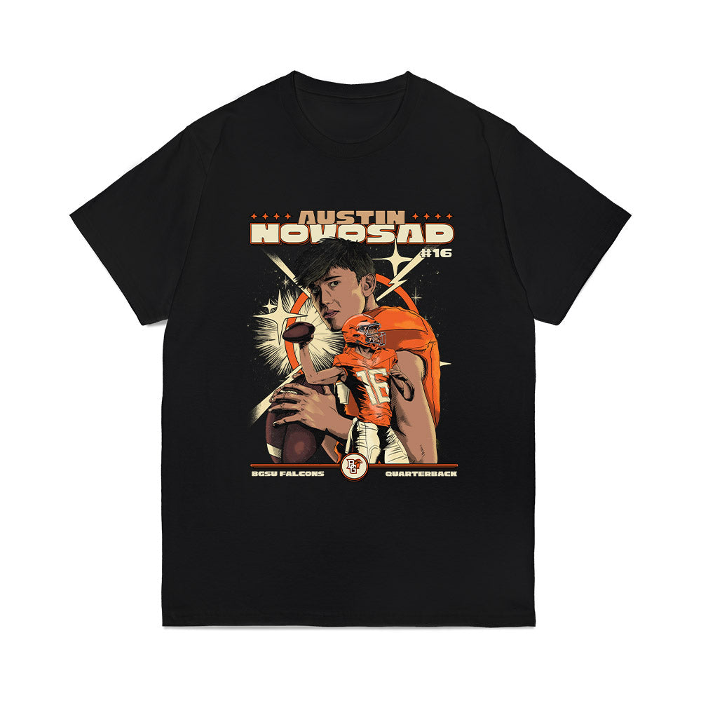 BGSU - NCAA Football : Austin Novosad - Collage Comfort Colors T-Shirt-0