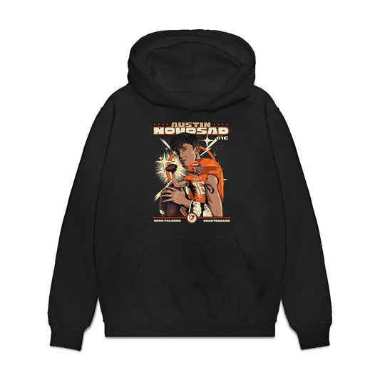 BGSU - NCAA Football : Austin Novosad - Collage Premium Hooded Sweatshirt-0