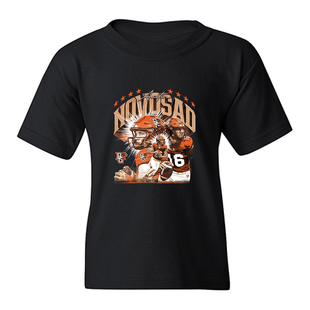 BGSU - NCAA Football : Austin Novosad - Collage Youth T-Shirt-0