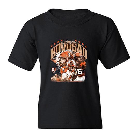 BGSU - NCAA Football : Austin Novosad - Collage Youth T-Shirt-0