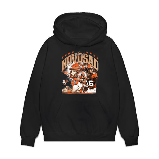 BGSU - NCAA Football : Austin Novosad - Collage Premium Hooded Sweatshirt-0