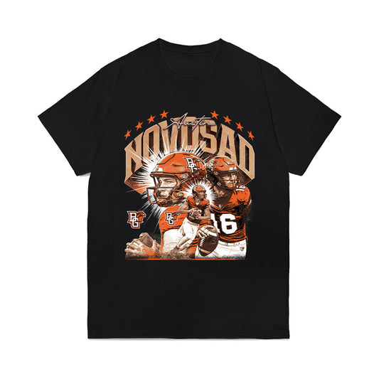 BGSU - NCAA Football : Austin Novosad - Collage Comfort Colors T-Shirt-0