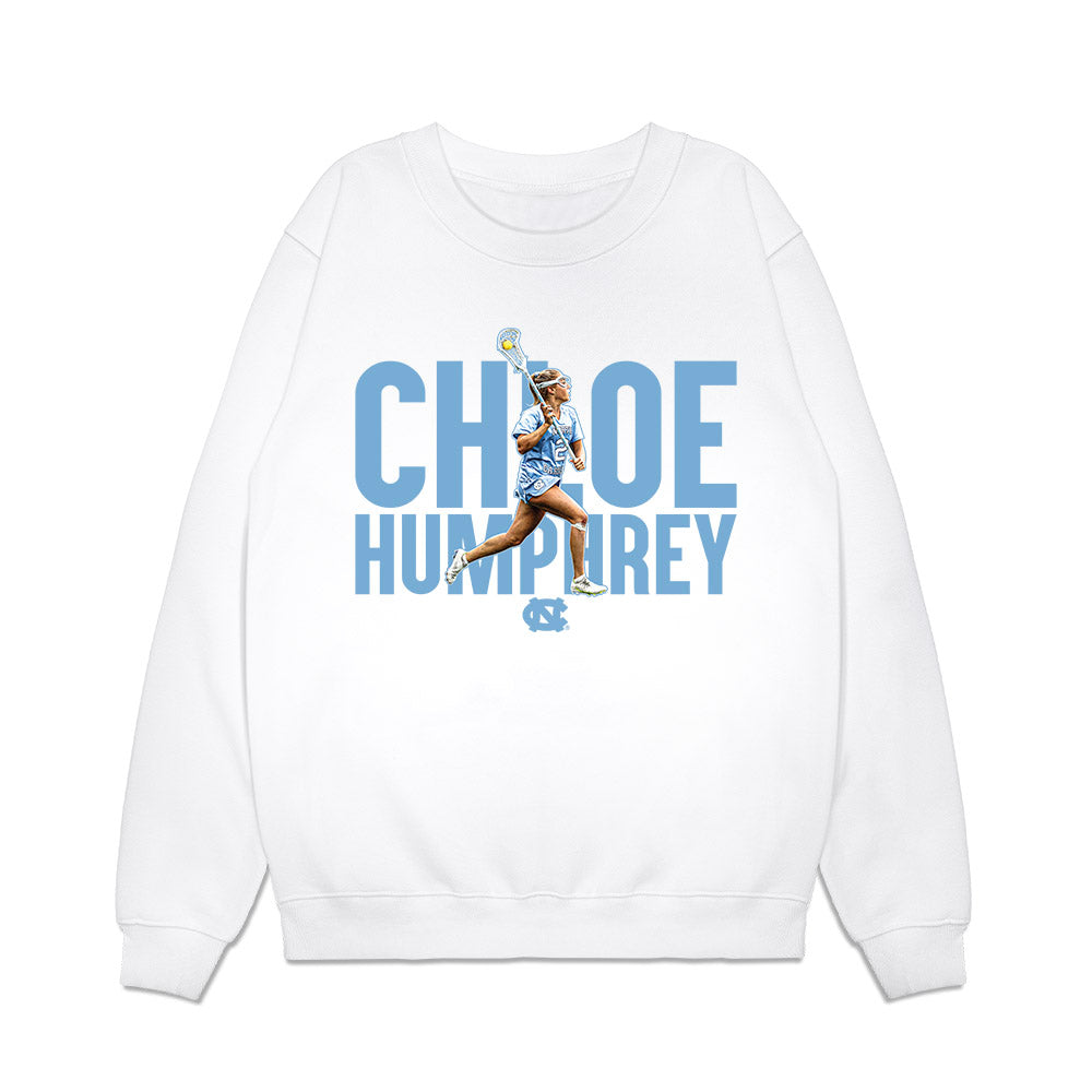 UNC - NCAA Women's Lacrosse : Chloe Humphrey - Collage Premium Crewneck Sweatshirt-0