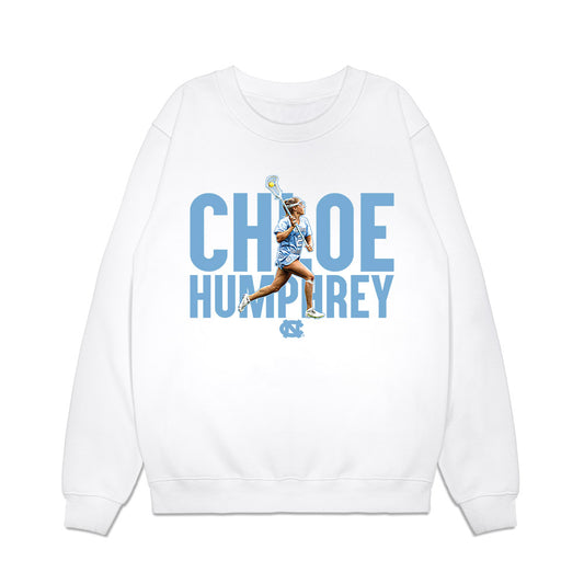 UNC - NCAA Women's Lacrosse : Chloe Humphrey - Collage Premium Crewneck Sweatshirt-0