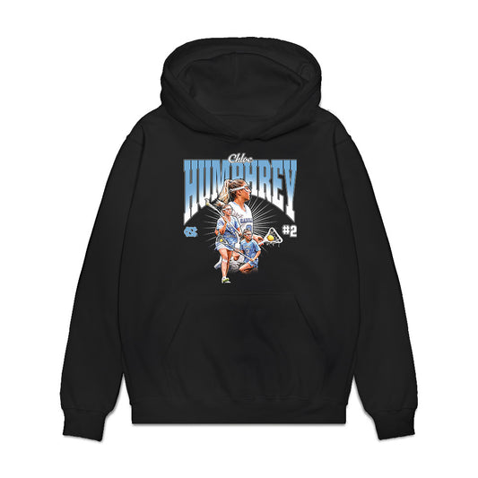 UNC - NCAA Women's Lacrosse : Chloe Humphrey - Collage Premium Hooded Sweatshirt-0