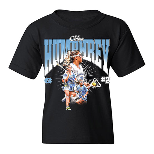UNC - NCAA Women's Lacrosse : Chloe Humphrey - Collage Youth T-Shirt-0