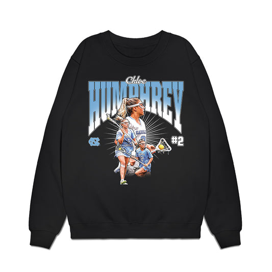 UNC - NCAA Women's Lacrosse : Chloe Humphrey - Collage Premium Crewneck Sweatshirt-0