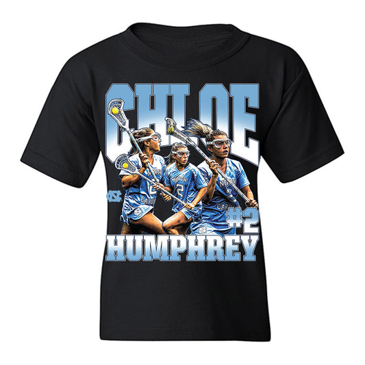 UNC - NCAA Women's Lacrosse : Chloe Humphrey - Collage Youth T-Shirt-0