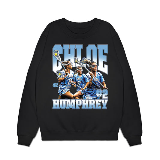 UNC - NCAA Women's Lacrosse : Chloe Humphrey - Collage Premium Crewneck Sweatshirt-0