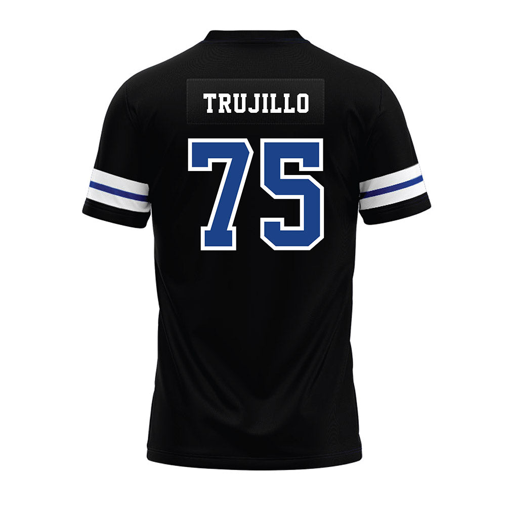 EIU - NCAA Football : David Trujillo - Black Premium Football Jersey-1