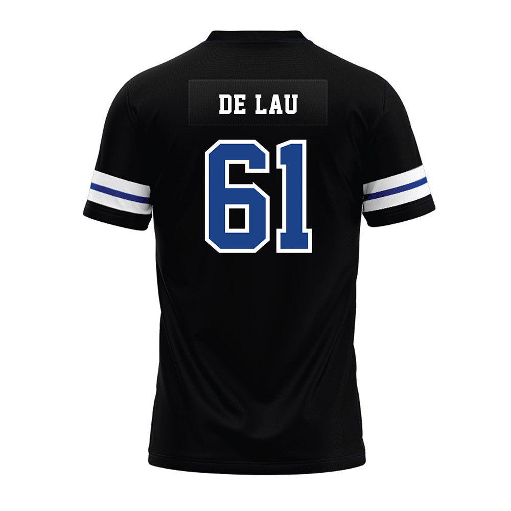 EIU - NCAA Football : Antonie De Lau - Black Premium Football Jersey-1