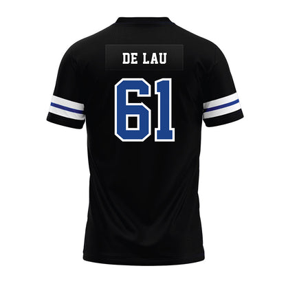 EIU - NCAA Football : Antonie De Lau - Black Premium Football Jersey-1