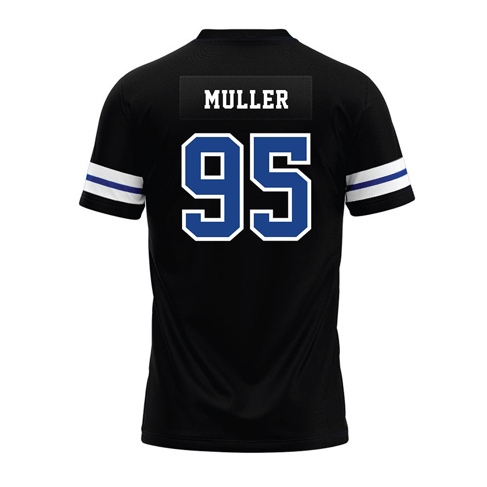 EIU - NCAA Football : Leon Muller - Black Premium Football Jersey-1