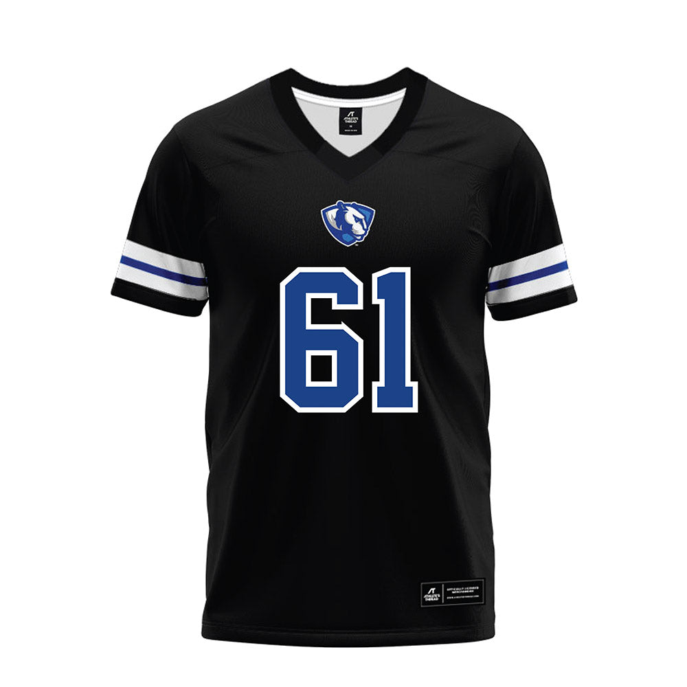 EIU - NCAA Football : Antonie De Lau - Black Premium Football Jersey-0