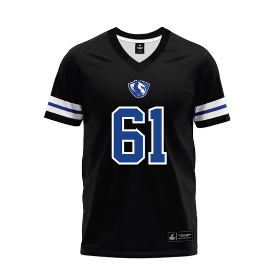 EIU - NCAA Football : Antonie De Lau - Black Premium Football Jersey-0