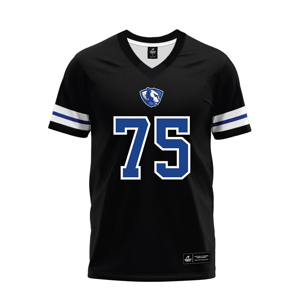 EIU - NCAA Football : David Trujillo - Black Premium Football Jersey-0