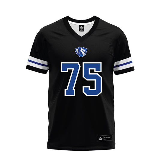 EIU - NCAA Football : David Trujillo - Black Premium Football Jersey-0