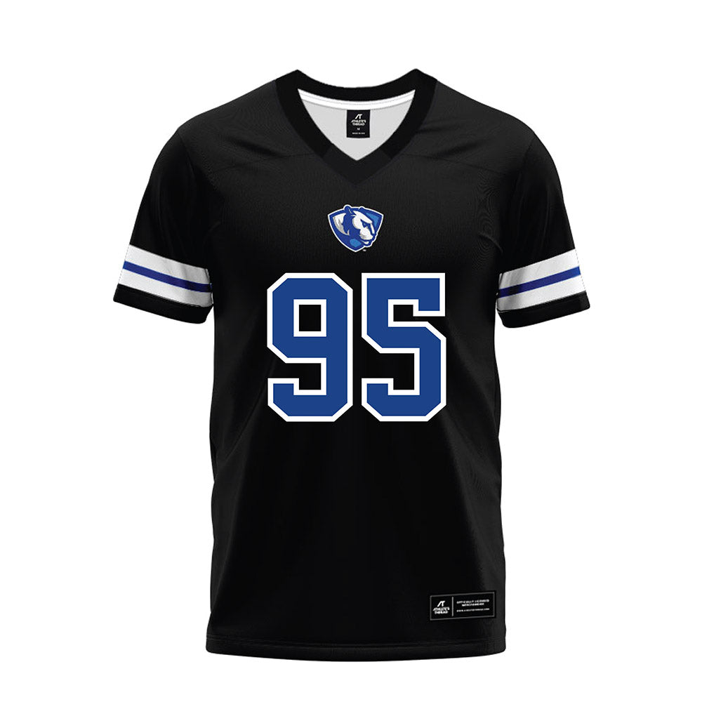 EIU - NCAA Football : Leon Muller - Black Premium Football Jersey-0