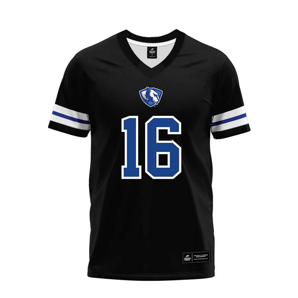 EIU - NCAA Football : Micah Valenzuela - Black Premium Football Jersey-0