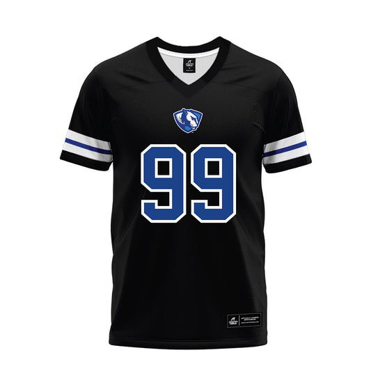 EIU - NCAA Football : Joseph Hiner - Black Premium Football Jersey-0