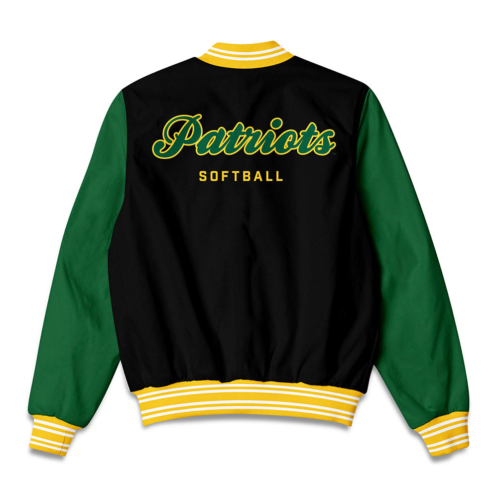 GMU - NCAA Softball : Payton Auerbach - Bomber Jacket-1