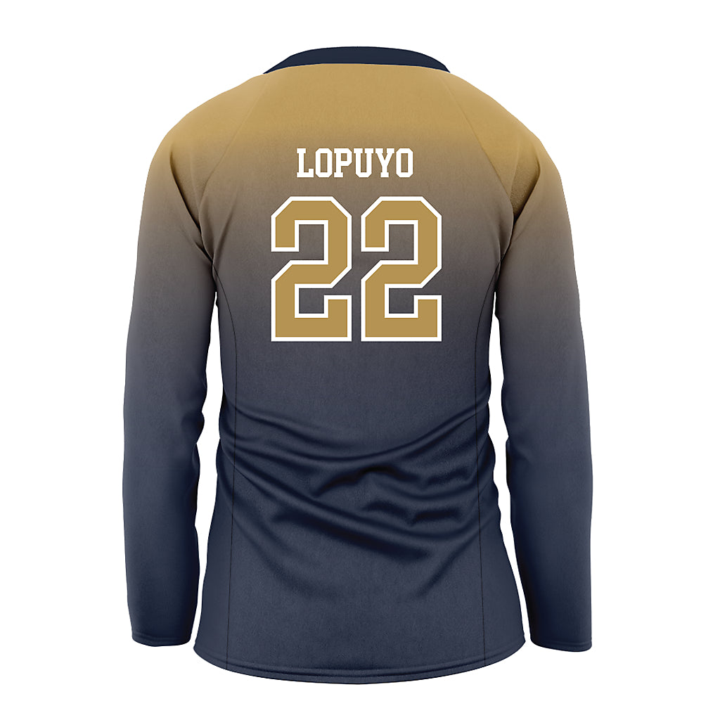 Georgia Tech - NCAA Women's Volleyball : Ital Lopuyo - Navy Volleyball Jersey-1