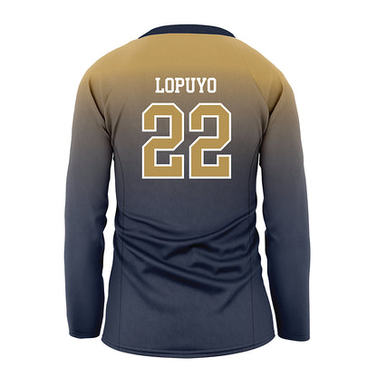 Georgia Tech - NCAA Women's Volleyball : Ital Lopuyo - Navy Volleyball Jersey-1