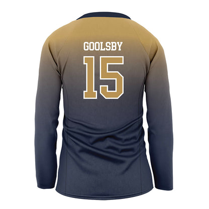 Georgia Tech - NCAA Women's Volleyball : Ashlyn Goolsby - Navy Volleyball Jersey-1