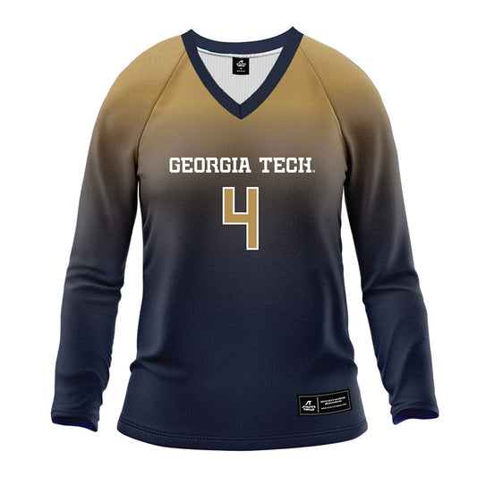 Georgia Tech - NCAA Women's Volleyball : Gabriela Robinska - Navy Volleyball Jersey-0