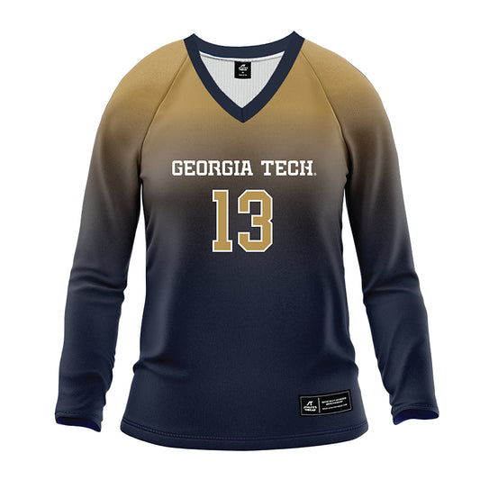 Georgia Tech - NCAA Women's Volleyball : Heloise Soares - Navy Volleyball Jersey-0
